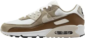Nike Air Max 90 Men's Shoes (DM0029-109, Summit White/Khaki/Light Orewood Brown/Black) Size 13