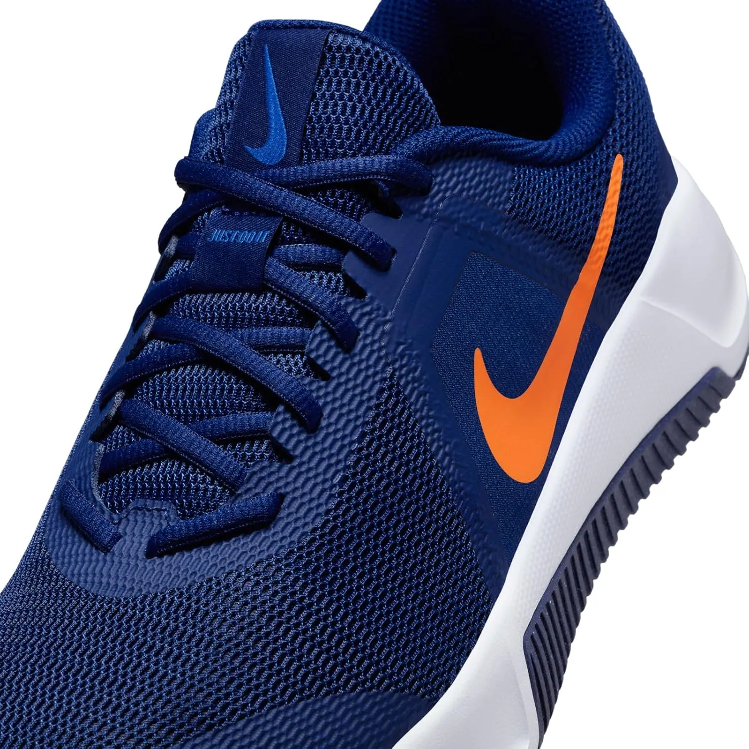 Nike MC Trainer 3 Men's Workout Shoes (FQ1831-400, Blue Void/White/Game Royal/Safety Orange)