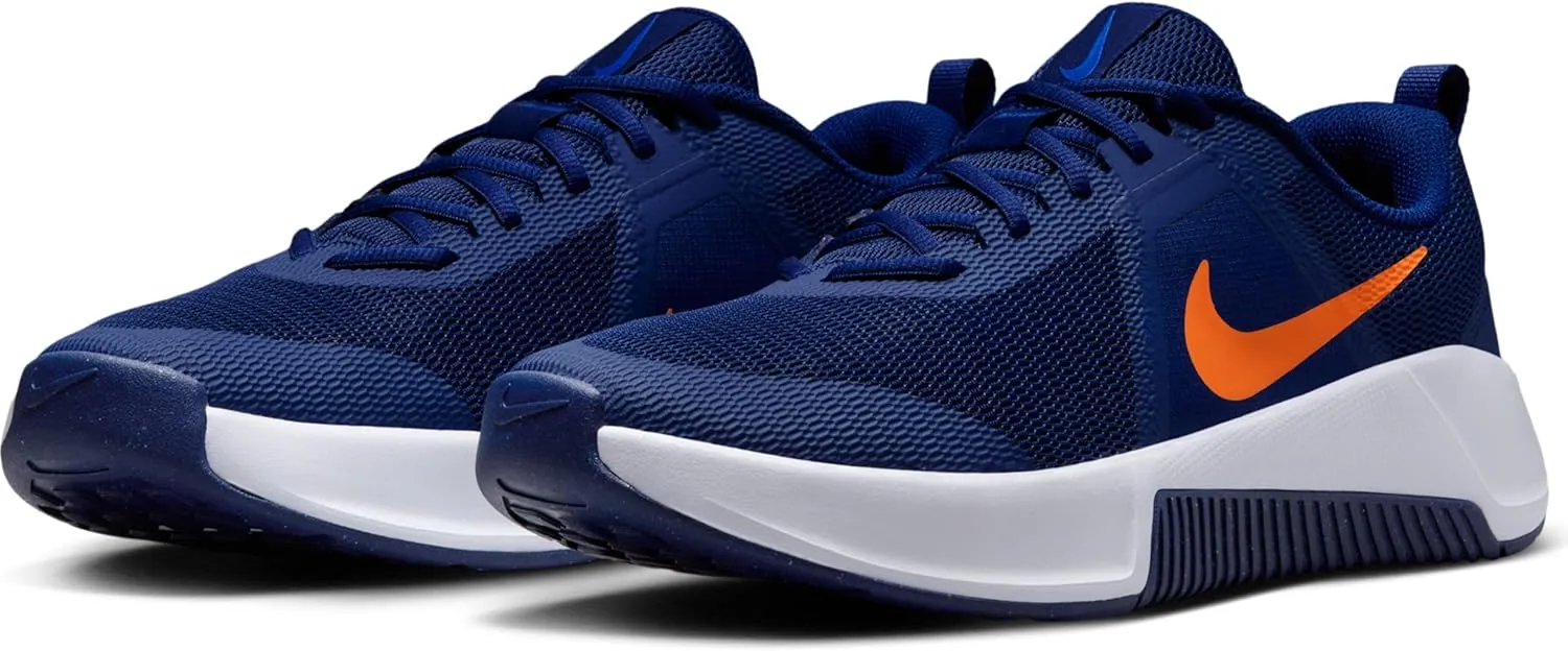 Nike MC Trainer 3 Men's Workout Shoes (FQ1831-400, Blue Void/White/Game Royal/Safety Orange)