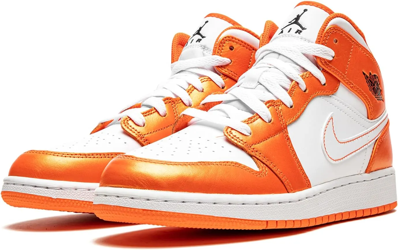 Nike Youth Air Jordan 1 Mid Se GS Electro Orange