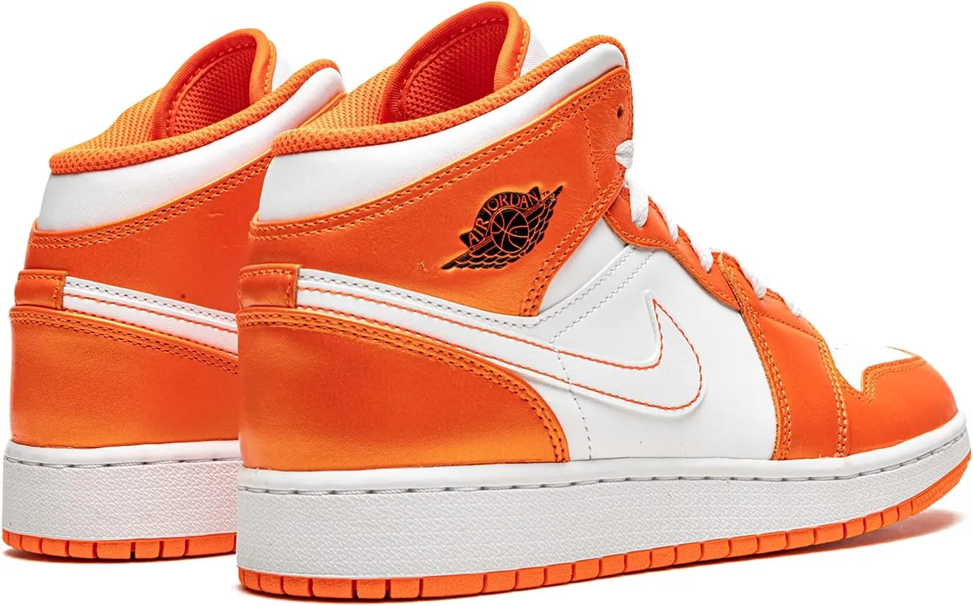 Nike Youth Air Jordan 1 Mid Se GS Electro Orange
