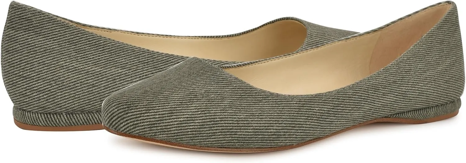 Nine West Women's Speakup Pointy Toe Slip-On Ballet Flat