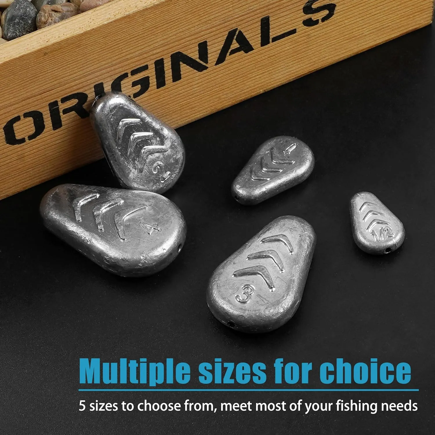 No Roll Sinker Fishing Weights No Snag Flat Inline Sinker Weights Slip Sinkers Weights for Surf Fishing Catfish Rigs Saltwater Freshwater
