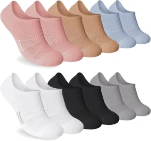 No Show Socks Womens Men 6/8 Pairs Low Cut Cushioned Athletic Ankle Running Socks