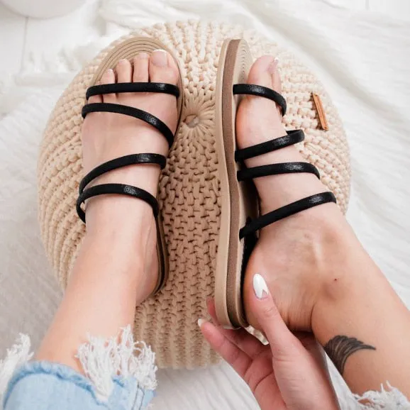 Non-slip Platform Flat Slippers