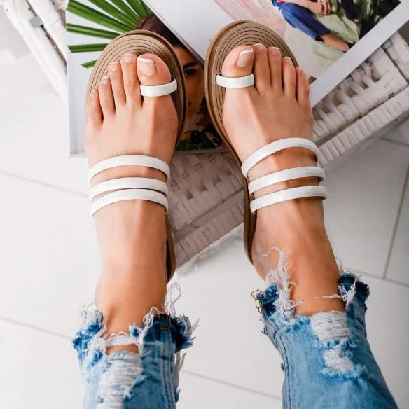 Non-slip Platform Flat Slippers