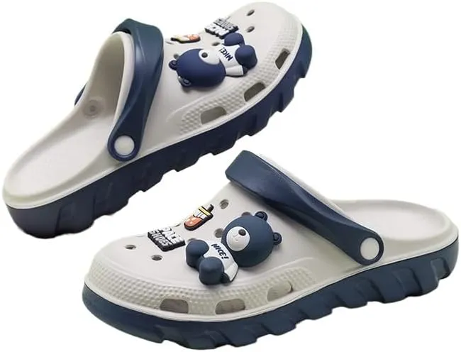 Non-Slip Valentine's Day Cartoon Clogs with Soft Sole and Closed Toe for Summer Beach and Garden Wear