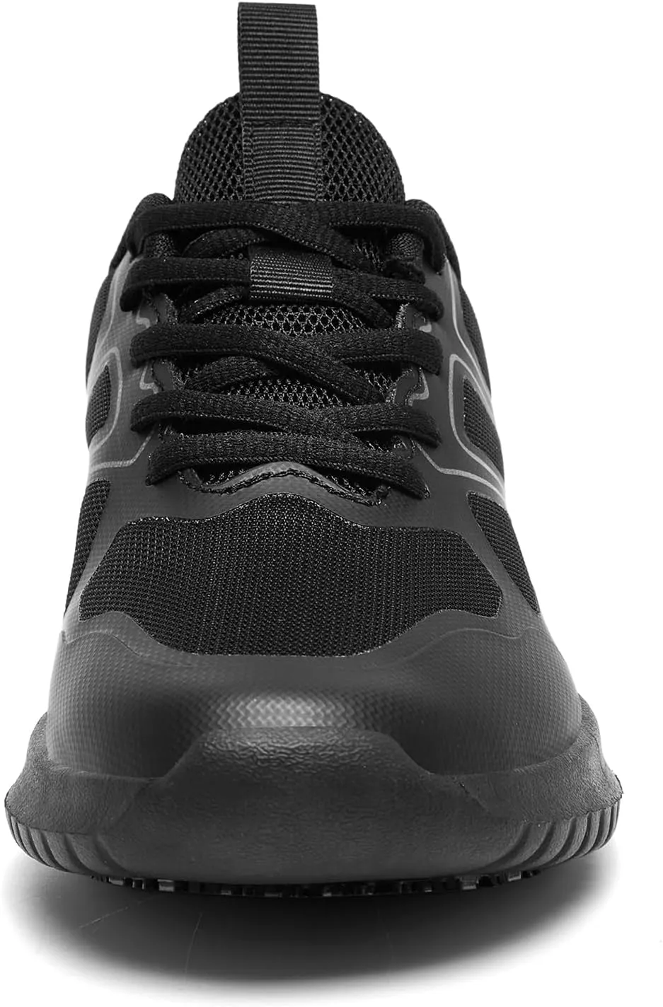 Non Slip Work Shoes Women,Lightweight Slip Resistant Shoes Water Resistant Zapatos De Trabajo para Mujer & Restaurant or Food Service Sneakers Black