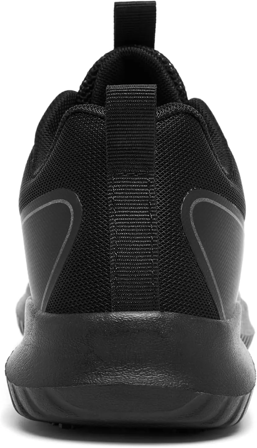 Non Slip Work Shoes Women,Lightweight Slip Resistant Shoes Water Resistant Zapatos De Trabajo para Mujer & Restaurant or Food Service Sneakers Black
