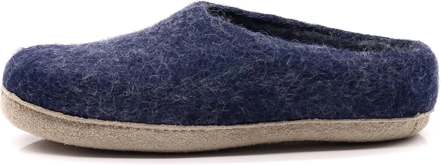 Nootkas Felted Merino Wool 'Newport' House Shoesfor Men and Women – Cozy Indoor Slippers with Natural Temperature Regulation