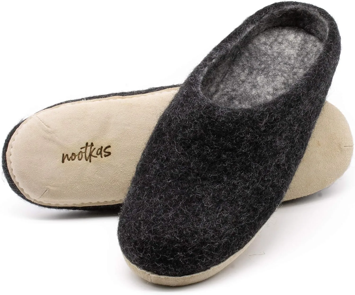 Nootkas Men's Felted Merino Wool 'Astoria' Mule House Slipper