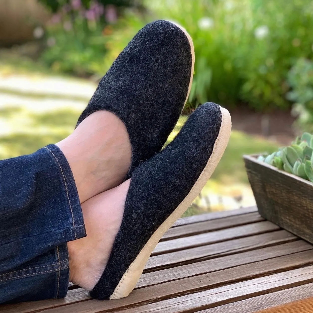 Nootkas Men's Felted Merino Wool 'Astoria' Mule House Slipper