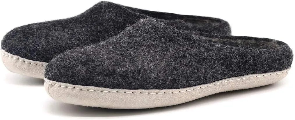 Nootkas Men's Felted Merino Wool 'Astoria' Mule House Slipper