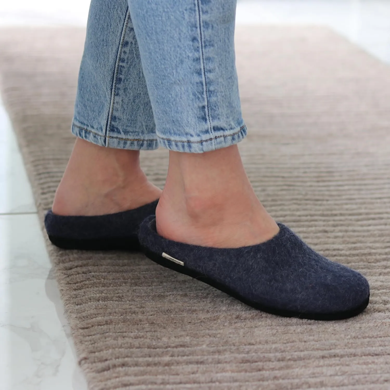 Nootkas Women's Felted Merino Wool 'Astoria' Mule House Slipper