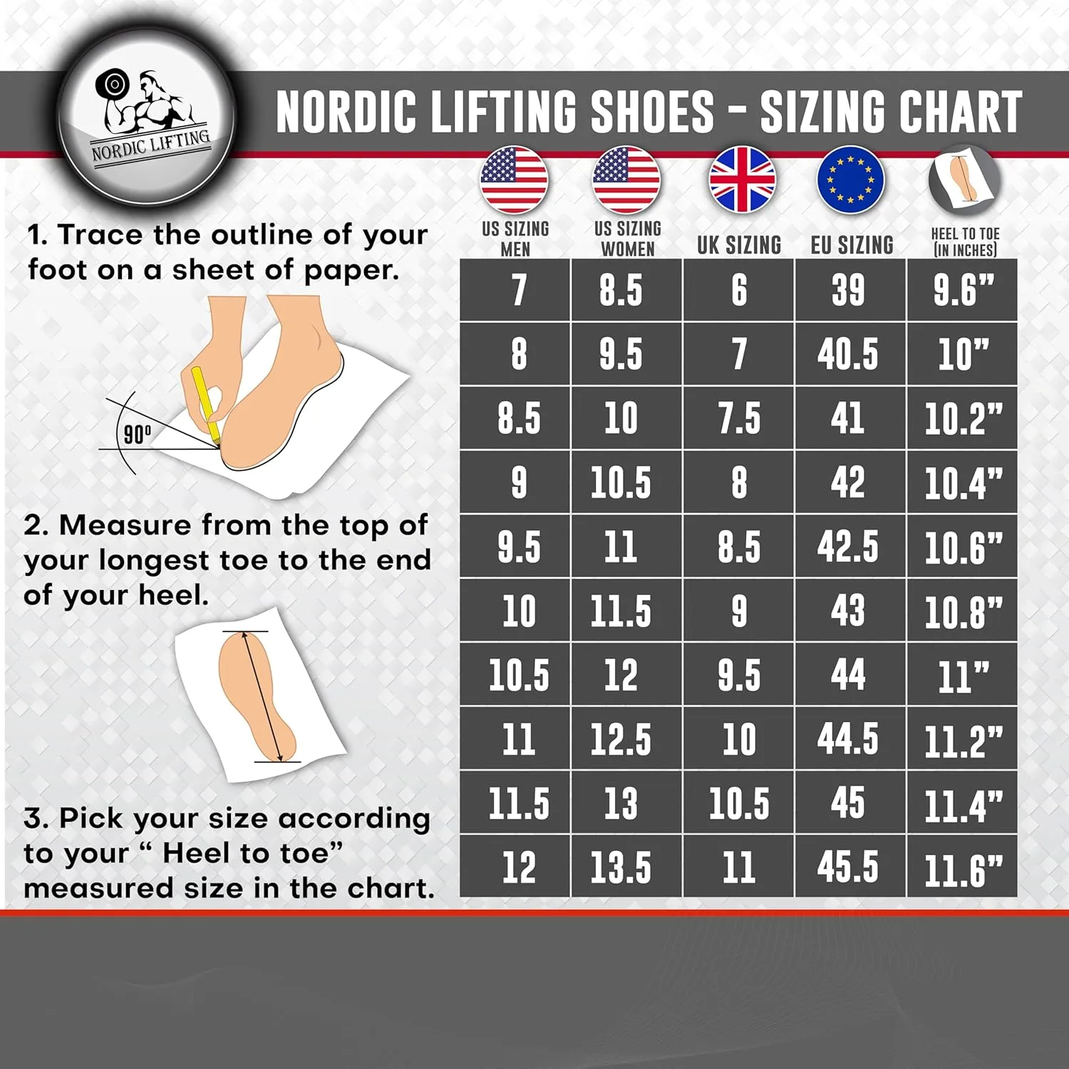 Nordic Lifting Weightlifting Shoes Ideal for Crossfit & Gym - Men's Sneakers - VENJA