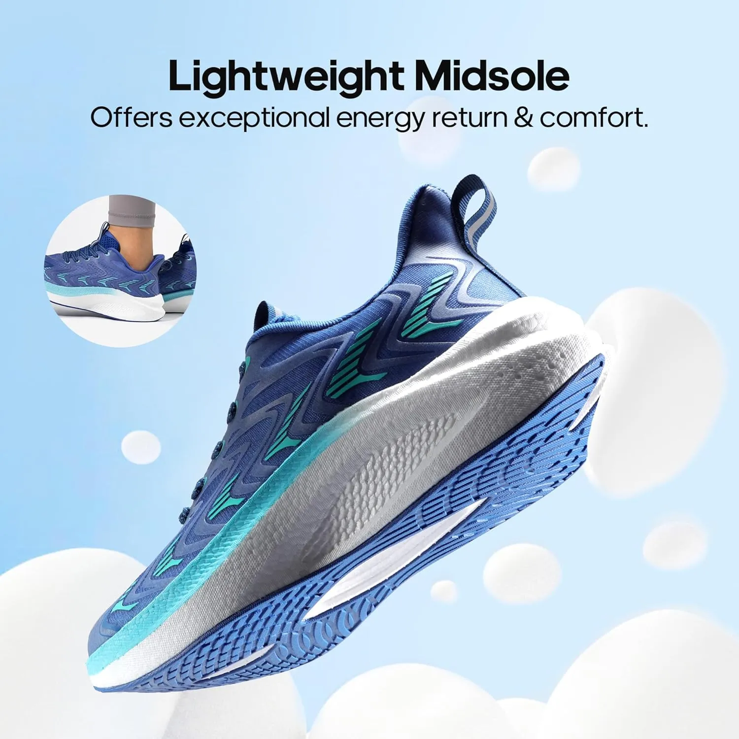 NORTIV 8 Women's Running Walking Tennis Shoes Comfortable Non-Slip FlyLife Breathable Athletic Workout Gym Cross Trainer Sports Sneakers