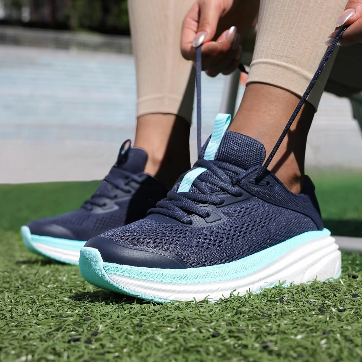 NORTIV 8 Women's Running Walking Tennis Shoes FlexLife Comfortable Cushioning Non-Slip Breathable Athletic Gym Workout Cross Trainer Jogging Sneakers