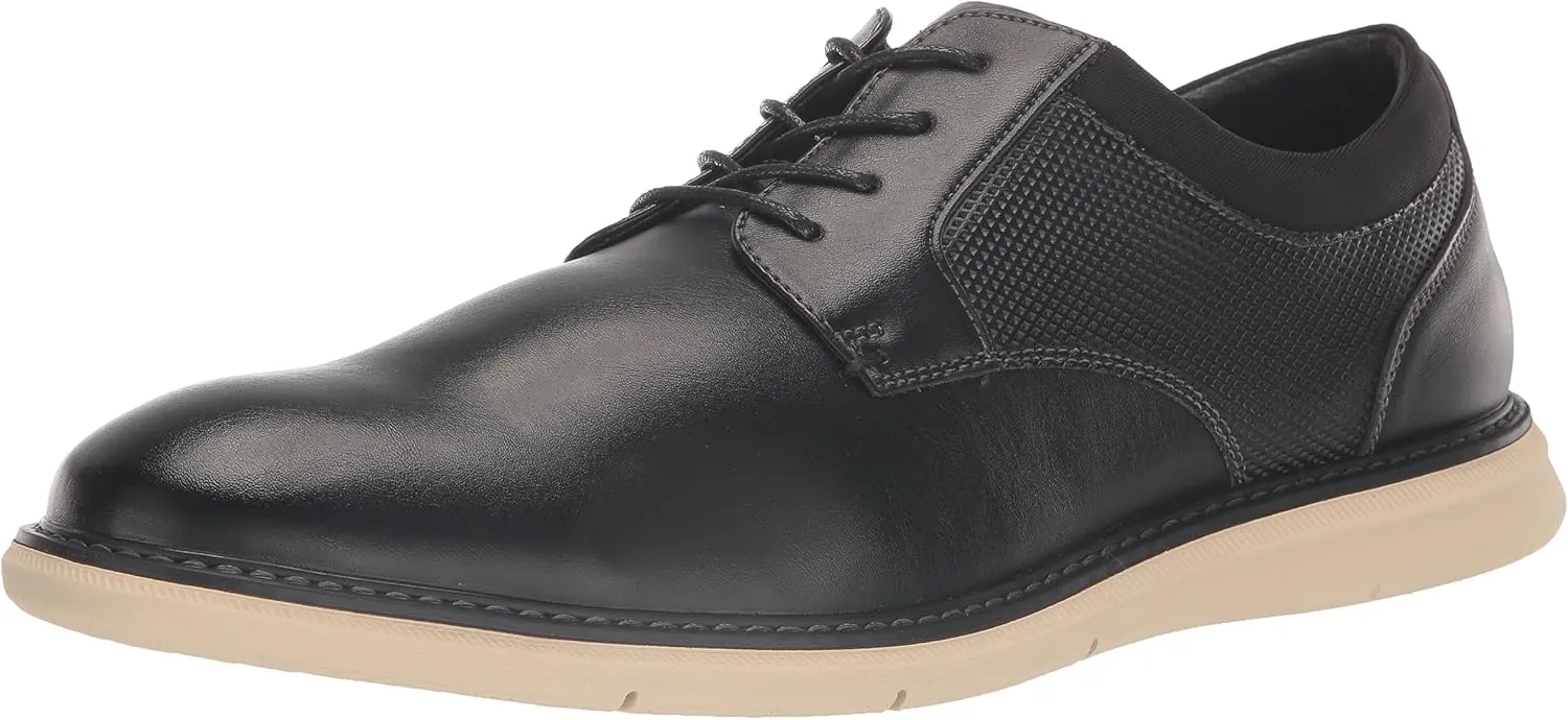 Nunn Bush Men's Chase Plain Toe Oxford Contemporary Lace Up
