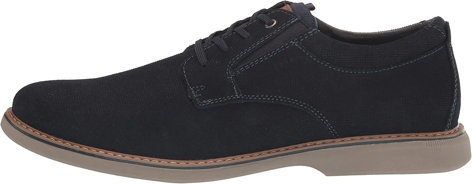 Nunn Bush Men's Otto Plain Toe Oxford Leather Lace Up with Lightweight Sole