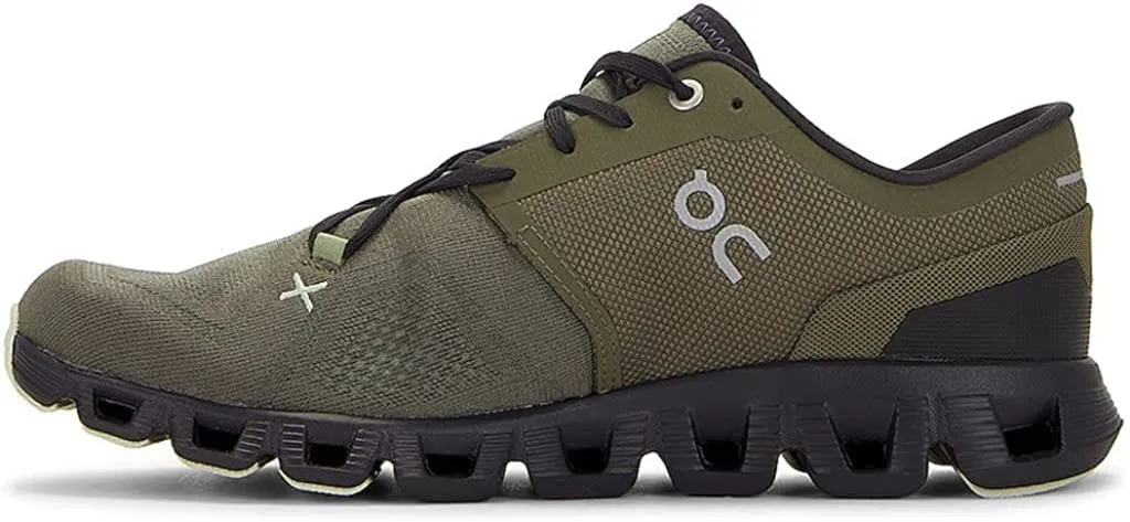 On Men's Cloud X 3, Olive/Reseda, Green, 11.5 Medium US
