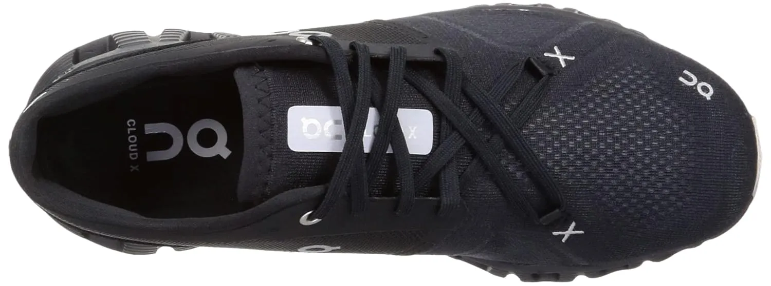 On Men's Cloud X 3 Sneakers, Black, 11.5 Medium US