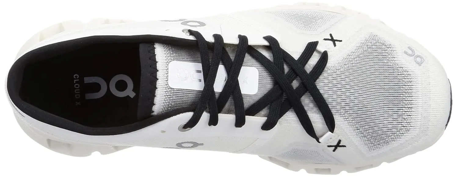 On Men's Cloud X 3 Sneakers, Ivory/Black, 11.5 Medium US