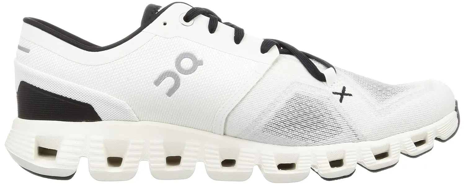 On Men's Cloud X 3 Sneakers, Ivory/Black, 11.5 Medium US