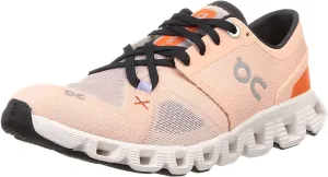 On Women's Cloud X 3 Sneakers, Rose/Sand, Pink, 10 Medium US