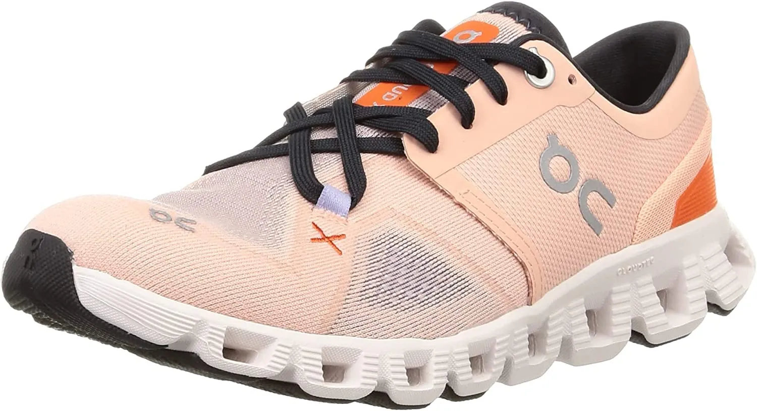 On Women's Cloud X 3 Sneakers, Rose/Sand, Pink, 10 Medium US