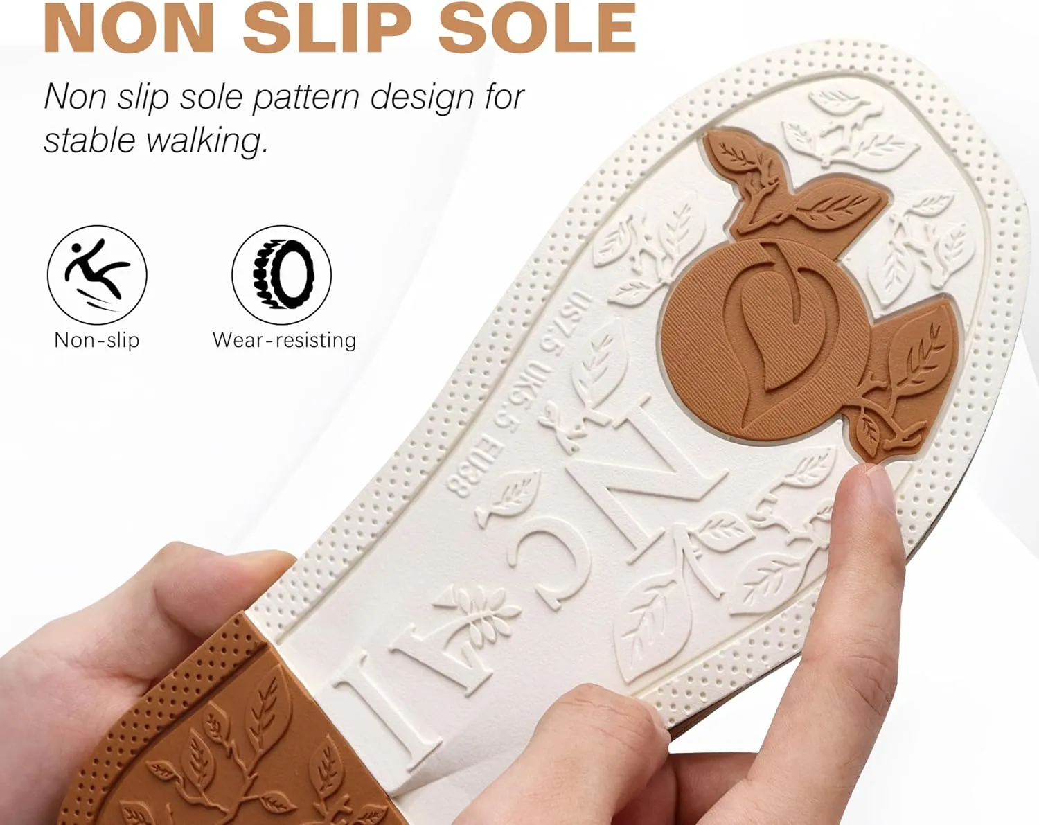 ONCAI Women's Flat Sandals Fashion Square Open Toe Slide Dressy Sandals for Woman Soft Cushion Vegan Comfortable Summer Slip On Casual Walking Outdoor Ladies Sandal Non Slip Rubber Sole Size 6-11 US