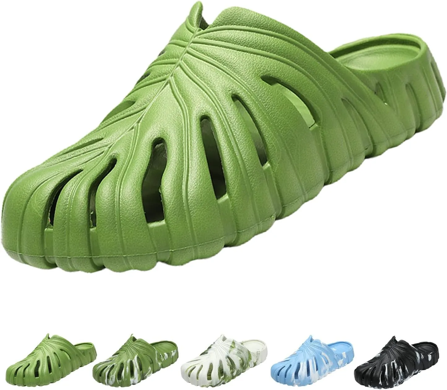 Optigard Monstera Slippers for Women and Men,Monstera EVA Thick Sole Pillow Slippers,Non Slip Quick Drying Breathable Beach Monstera Slides