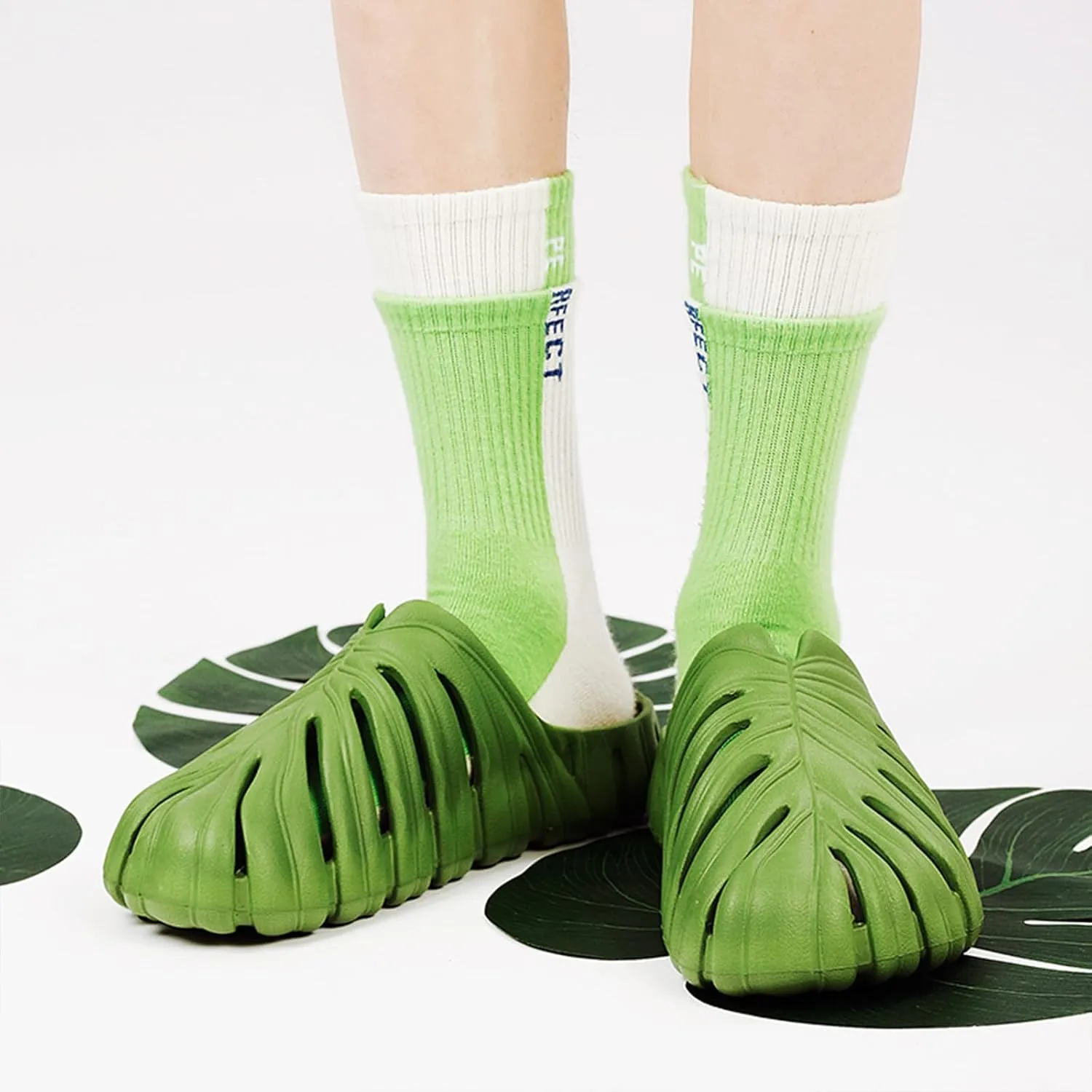 Optigard Monstera Slippers for Women and Men,Monstera EVA Thick Sole Pillow Slippers,Non Slip Quick Drying Breathable Beach Monstera Slides