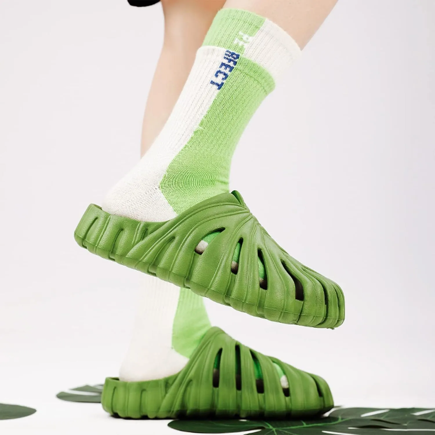 Optigard Monstera Slippers for Women and Men,Monstera EVA Thick Sole Pillow Slippers,Non Slip Quick Drying Breathable Beach Monstera Slides