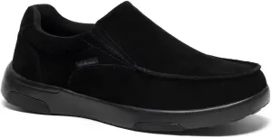 OrthoComfoot Men's Orthopedic Slip On Loafers Walking Shoes with Arch Support: Suede Leather Dress Slip-Ons Loafers for Plantar Fasciitis, Comfortable Non-Slip Shoes for Foot and Heel Pain Relief