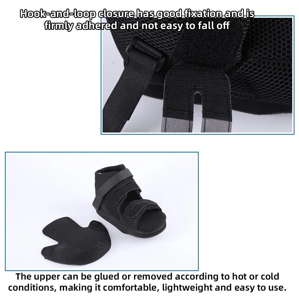 Orthopedic Forefoot Off-Loading Healing Shoe for Toe Injury Recovery, Foot Surgery, Bunions - Non-Weight Bearing Medical Boot with Forefront Wedge, Diabetic Foot Ulcer Protection (Medium)