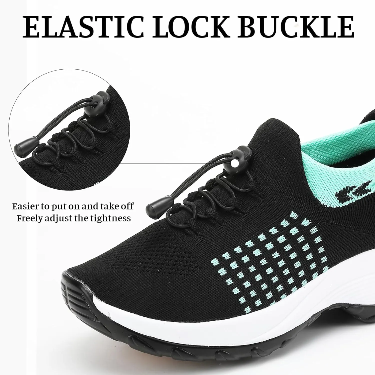 Orthopedic Shoes for Women Men Adjustable Elastic Strap Breathable Sneakers,Lightweight Non Slip Air Cushion Running Walking Sneakers,Outdoor Athletic Waterproof Soles Shoes with Arch Support