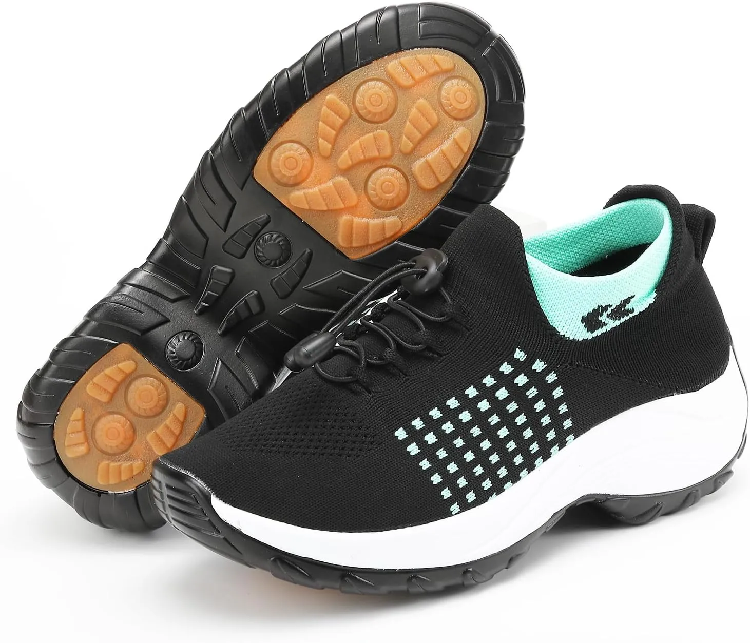 Orthopedic Shoes for Women Men Adjustable Elastic Strap Breathable Sneakers,Lightweight Non Slip Air Cushion Running Walking Sneakers,Outdoor Athletic Waterproof Soles Shoes with Arch Support