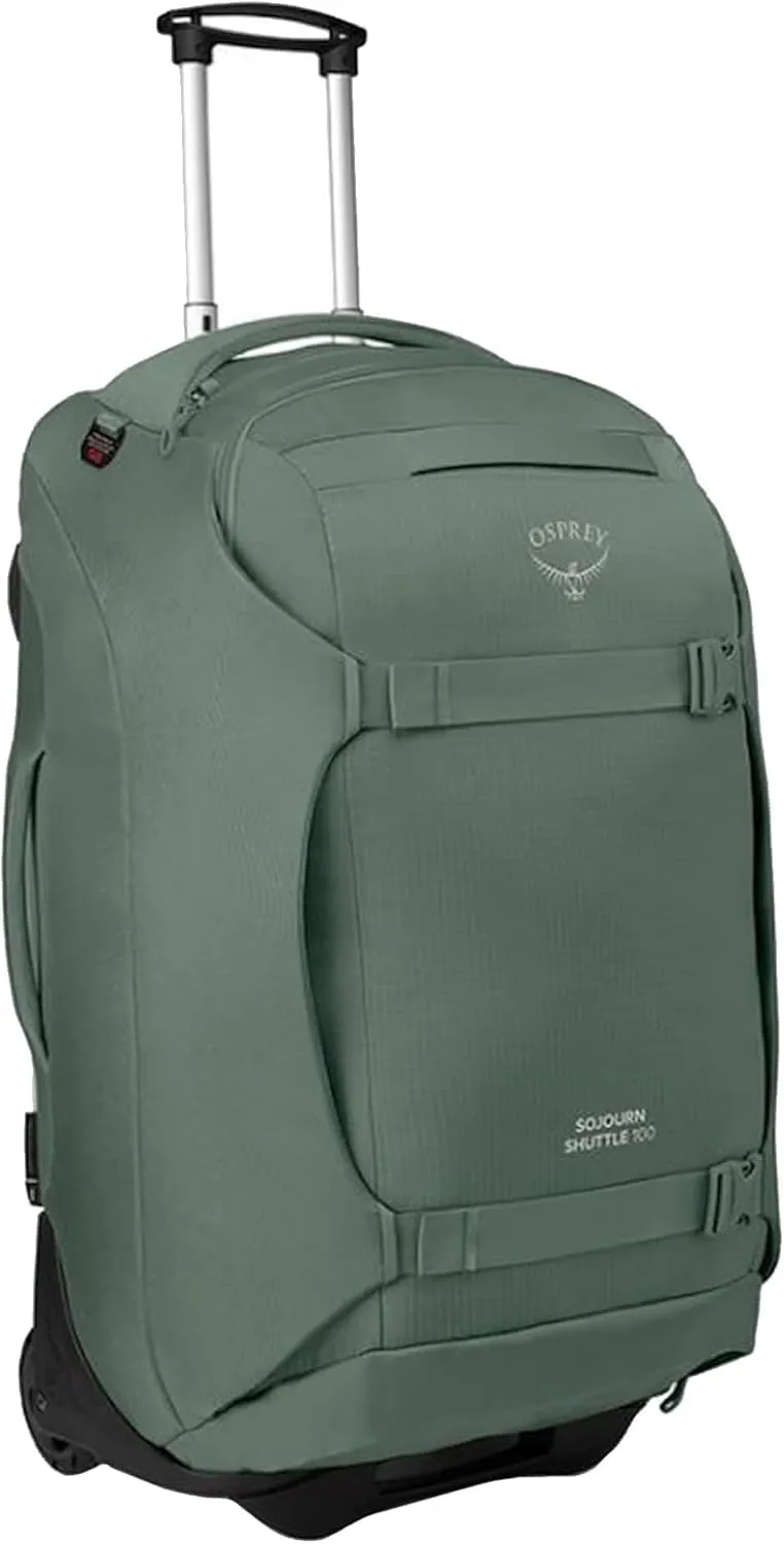 Osprey Sojourn Shuttle 30"/100L Wheeled Duffel Luggage, Koseret Green