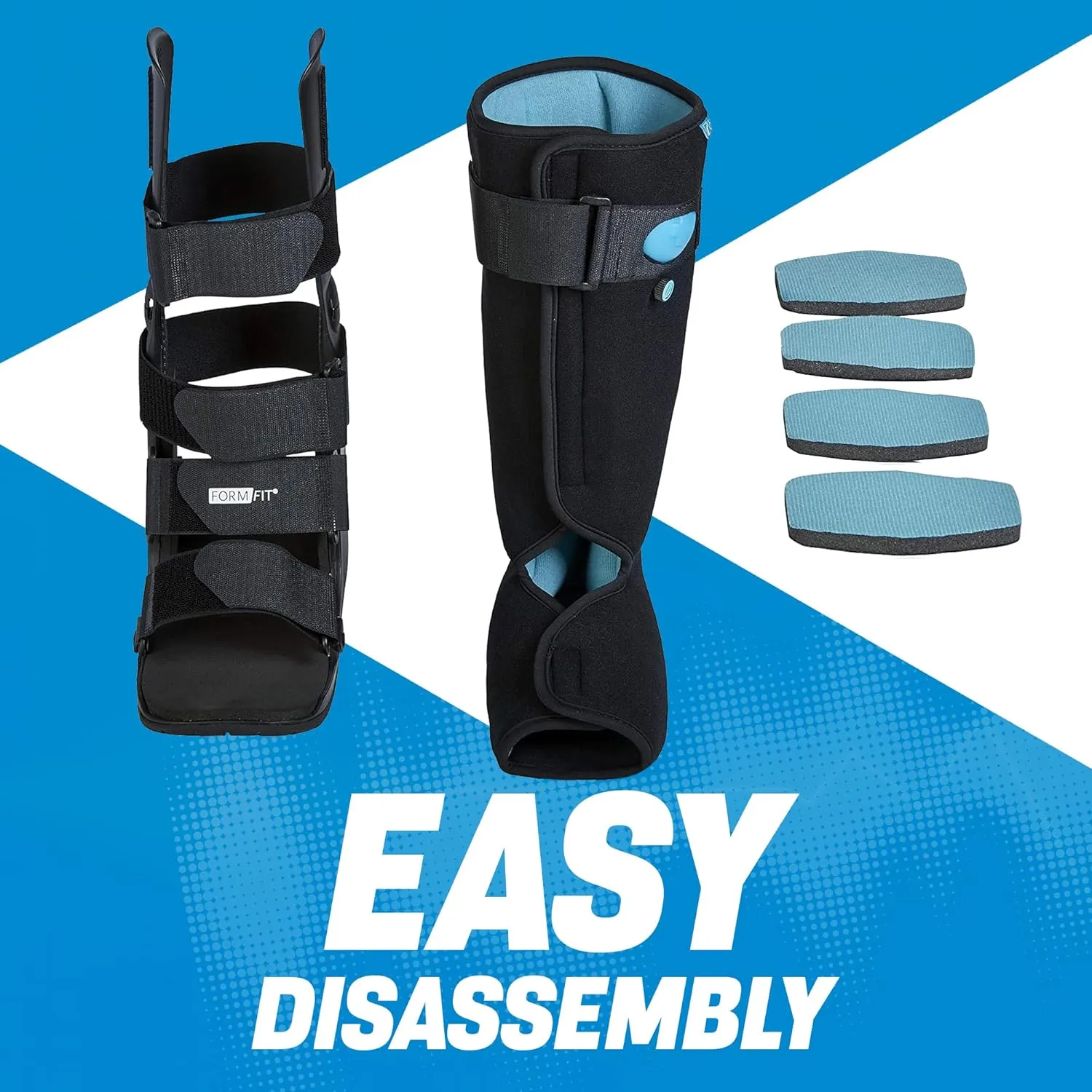 Ossur Formfit Walker Boot with Air - Medical Grade Walking Boot for Broken Foot, Sprained Ankle & Stable Fractures | Breathable Walker Boot for Strains, Sprains & Immobilization (Low Top/X-Large)