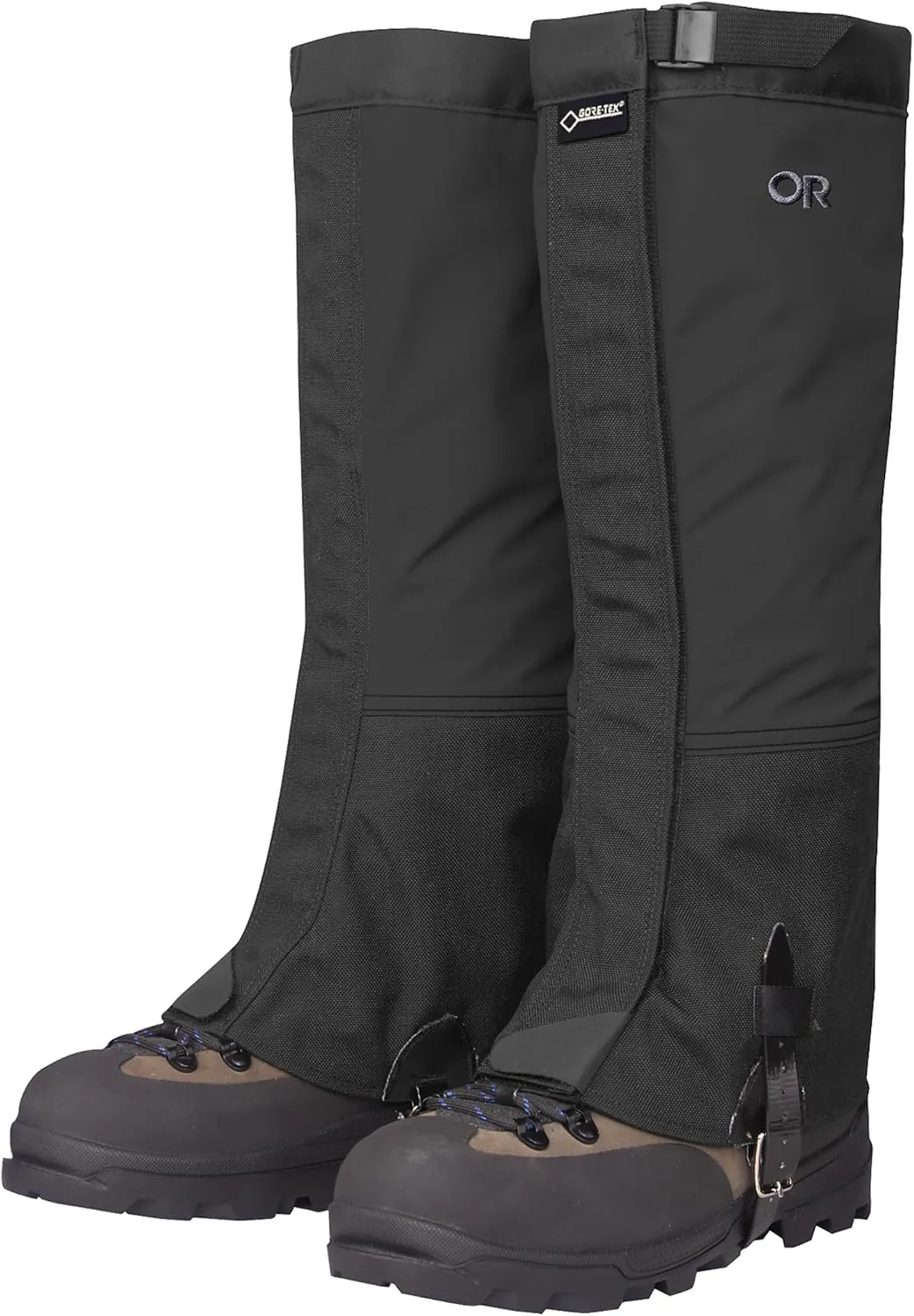 Outdoor Research Men’s Crocodile Gore-TEX Gaiters – Breathable Leg Protection - Black XXLarge