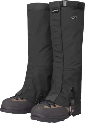 Outdoor Research Men’s Crocodile Gore-TEX Gaiters – Breathable Leg Protection - Black XXLarge