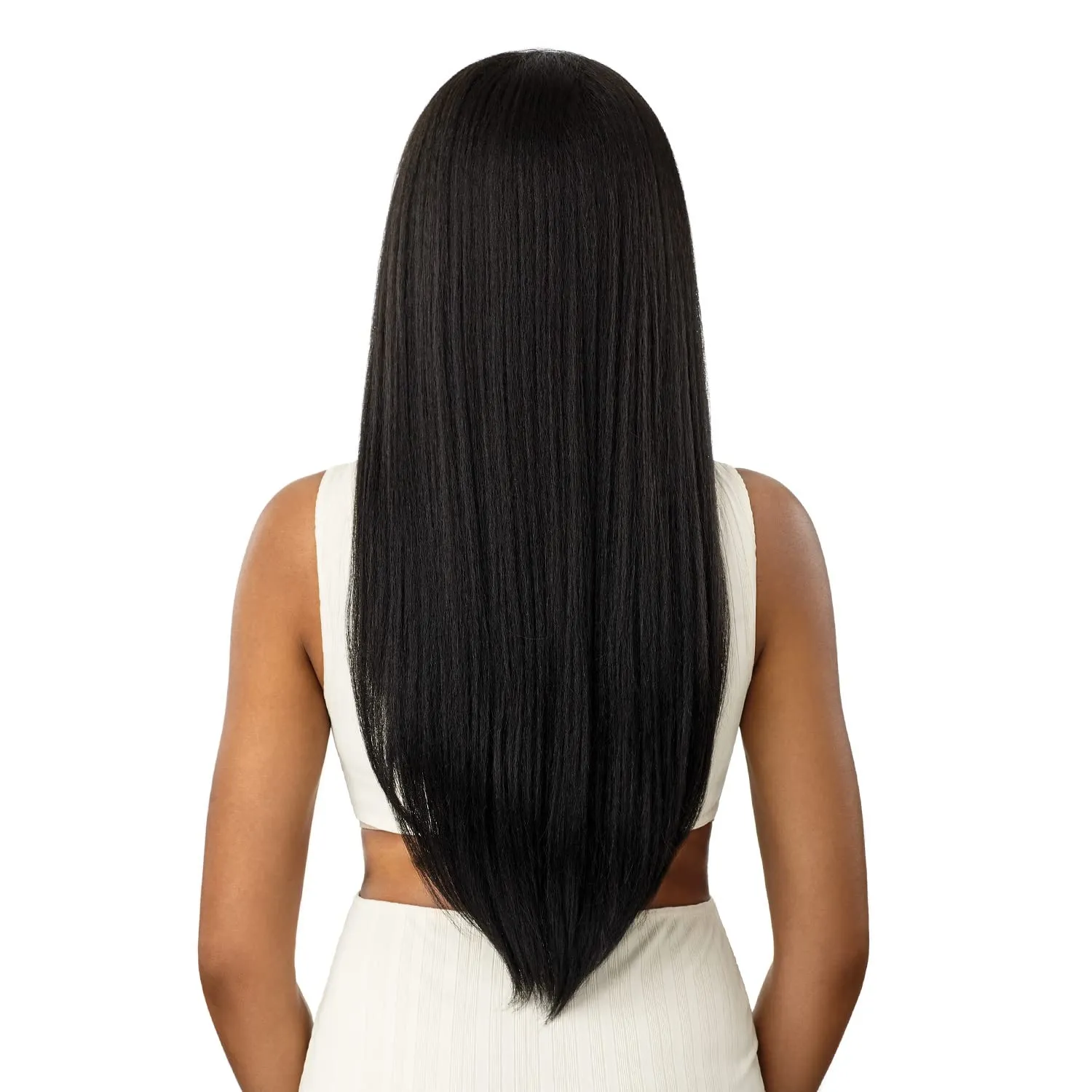 Outre New Half Wig Cap Lays Flat Quick Weave NEESHA H303 (1B)