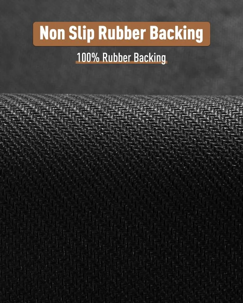 PADOOR Non Slip Stair-Treads,Rubber Backing Stair-Runners for Wooden Steps,15PCS Residue Free Carpet Stair Treads for Kids and Dogs 8"x30" Grey