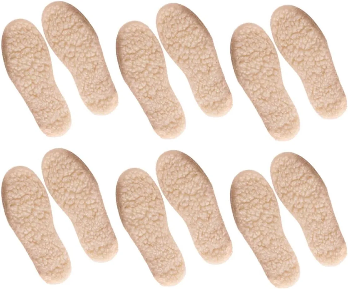 Pairs Boys and Girls Warm Insoles Breathable Non-Slip for Winter Shoes
