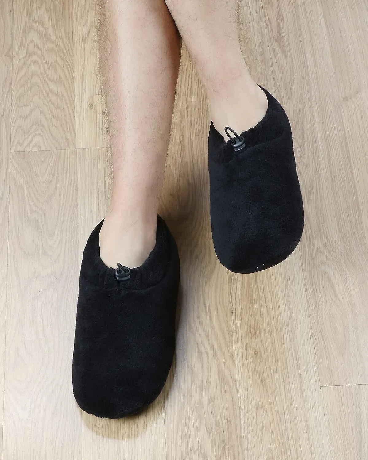Panda Bros Mens Slipper Socks With Non Skid Bottoms, Warm Slipper Socks With Grippers For Men, Fuzzy House Slippers