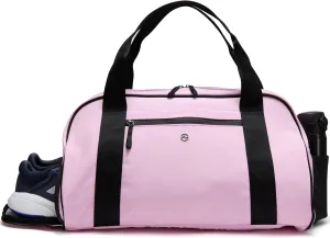 Pander 28L Large Gym Duffle Bag with Shoe Compartment, Fit for Travel, Weekend, Sports, Workout, Overnight.(Pink)