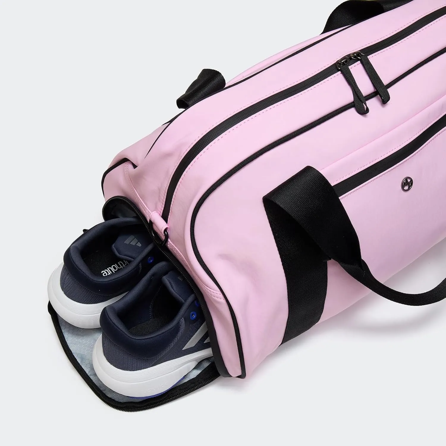 Pander 28L Large Gym Duffle Bag with Shoe Compartment, Fit for Travel, Weekend, Sports, Workout, Overnight.(Pink)