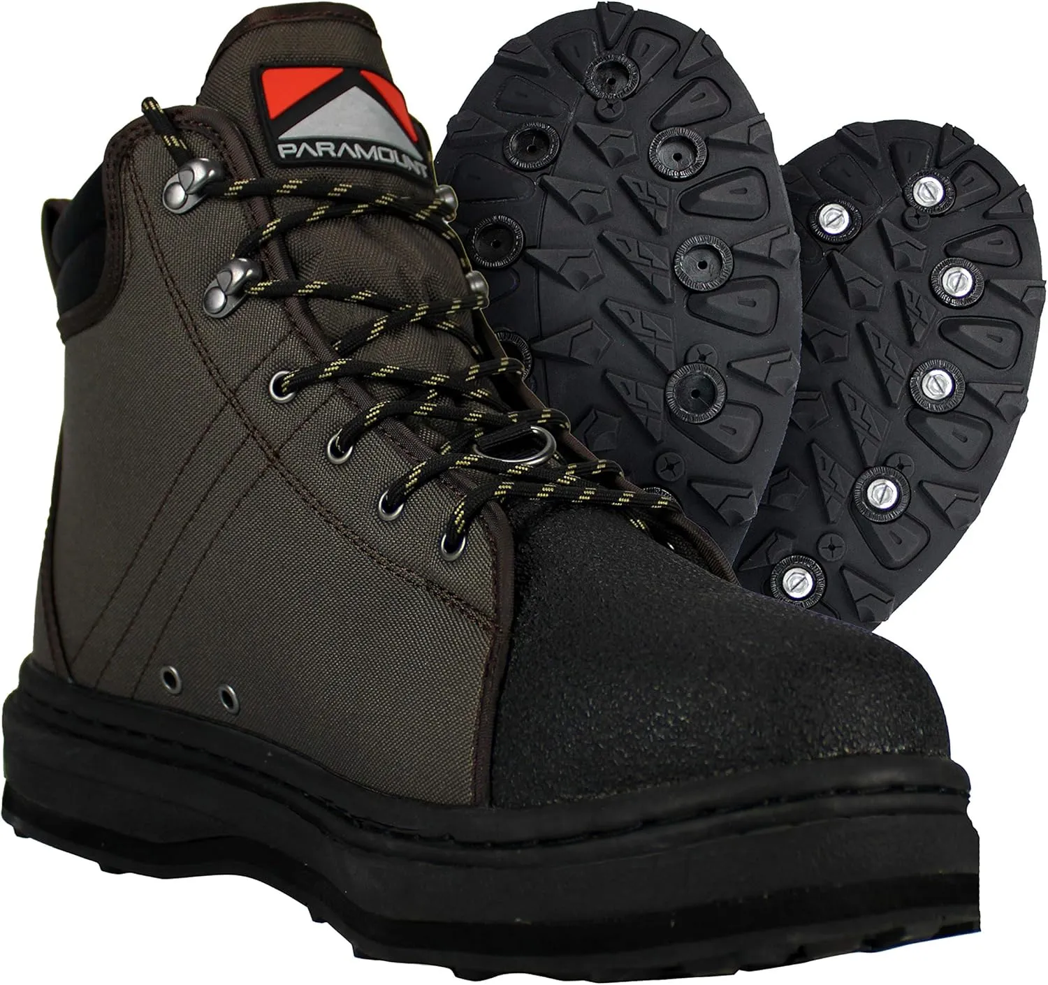 Paramount Outdoors WYCB001-DJX-9 W/Y Stonefly Cleated Wading Boot, Brown, 9