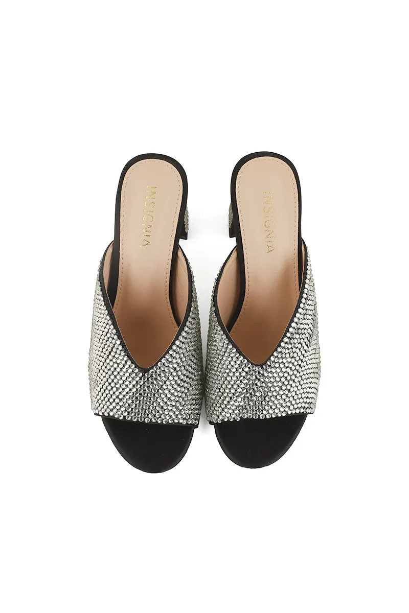 Party Wear Slip On I29226-Black