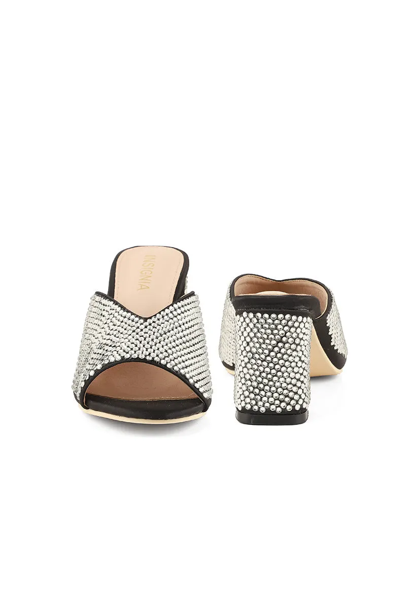 Party Wear Slip On I29226-Black
